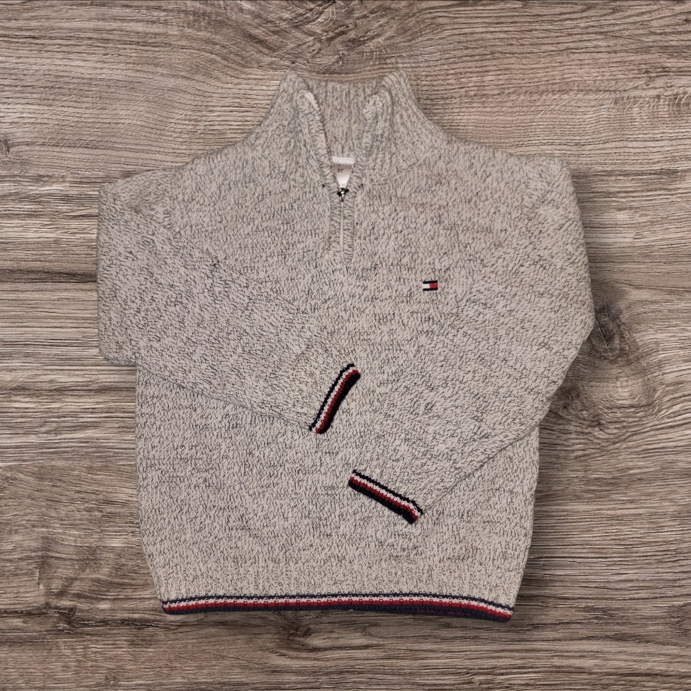 Boys Tommy Hilfiger Sweater with Half-Zip